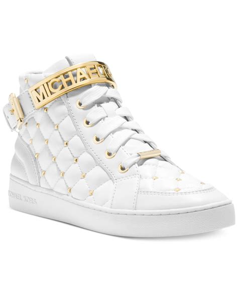 high top michael kors sneakers|michael kors white sneakers sale.